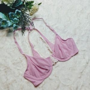 aerie Happy Pink and Lace Bra